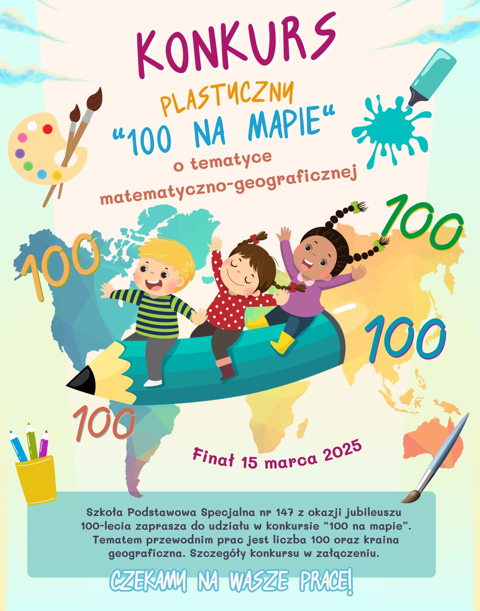 Konkurs plastyczny z okazji 100-lecia szkoły