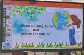 Slajd z prezentacji o ochronie Ziemi