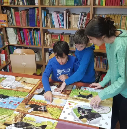 LEKCJE BIBLIOTECZNE – TEATRZYK KAMISHIBAI I ORIGAMI