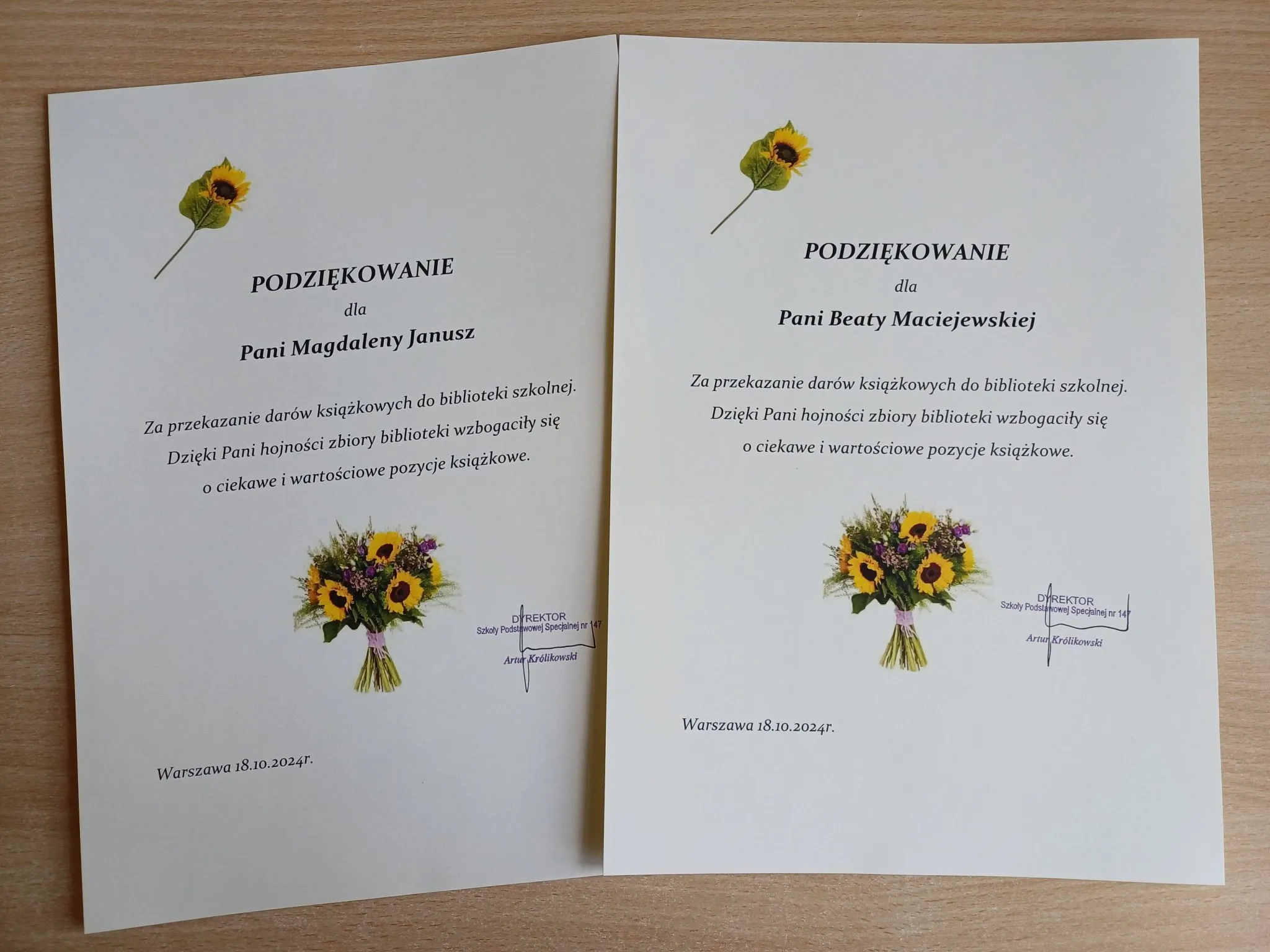 Podziękowanie Podziękowanie