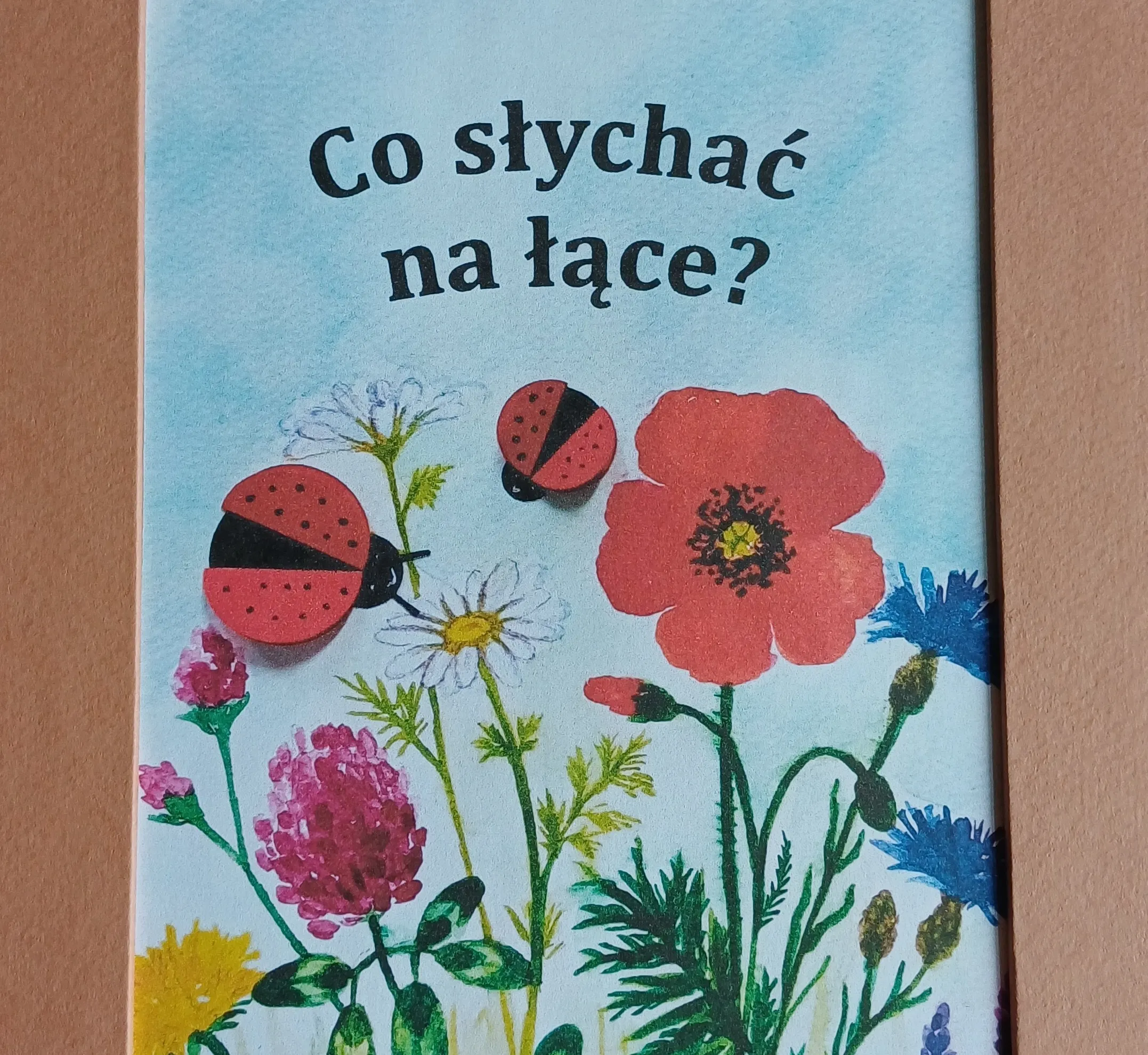 fragment okładki książki "Co słychać na łące"?  