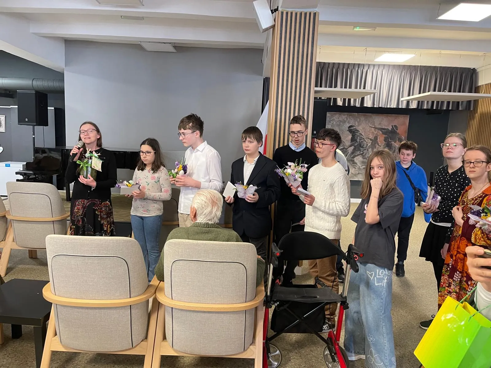 Wizyta uczniów w Domu Powstańców Warszawskich