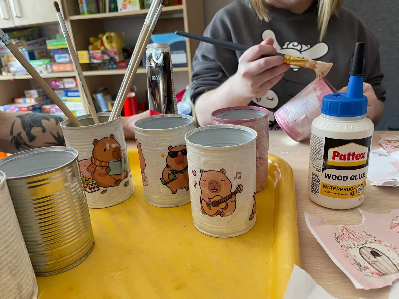 zestaw materiałów do decoupage