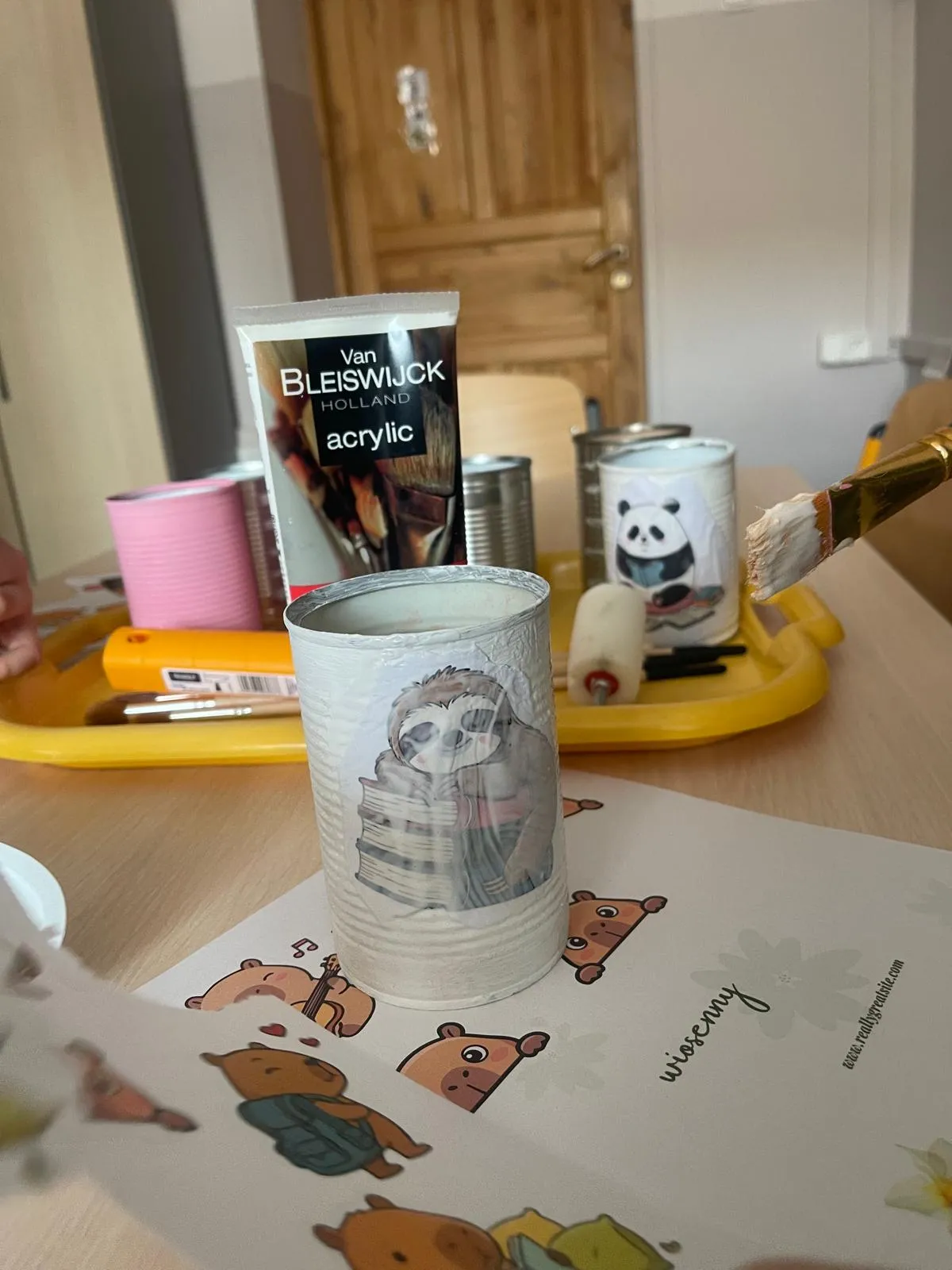 zestaw materiałów deo decoupage