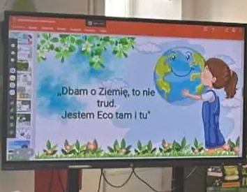 Slajd z prezentacji o ochronie Ziemi