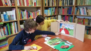 LEKCJE BIBLIOTECZNE – TEATRZYK KAMISHIBAI I ORIGAMI